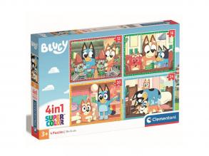 Bluey 4 az 1-ben 12, 16, 20 és 24db-os puzzle - Clementoni