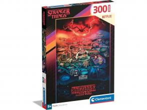 Stranger Things 300 db-os super puzzle - Clementoni