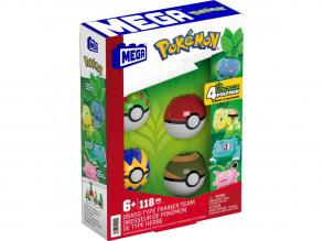 MEGA Pokemon növényi csapat építőszett, 118 részes