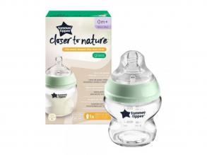 Tommee Tippee: Closer To Nature átlátszó üveg cumisüveg 150ml (0 hó+)
