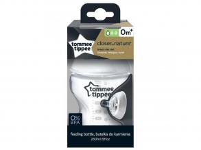 Tommee Tippee: Closer To Nature átlátszó cumisüveg 260ml (0 hó+)