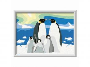 Ravensburger CreArt Számok alapján festés  Pingvin család