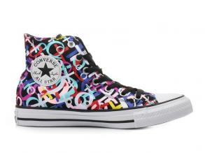 Chucktaylorallstar Converse unisex fekete/színes színű utcai cipő