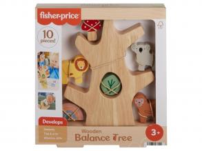 Fisher Price: Wood fa egyensúlyozó erdőcske - Mattel