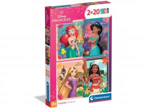 Disney Hercegnők 2 az 1-ben puzzle - Clementoni