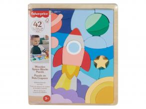 Fisher Price: Wood fa űrhajós kirakó - Mattel