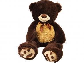 Mackó sállal plüssfigura - 100 cm, többféle