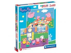 Peppa Malac 2x60db-os puzzle - Clementoni