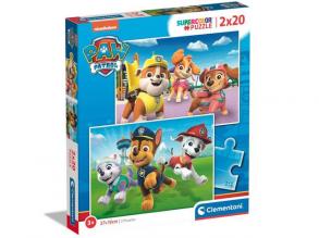 Mancs őrjárat Supercolor 2 az 1-ben 2x20db-os puzzle - Clementoni