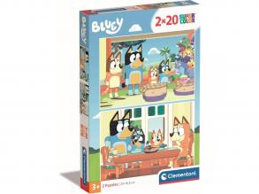 Bluey 2x20db-os supercolor puzzle - Clementoni