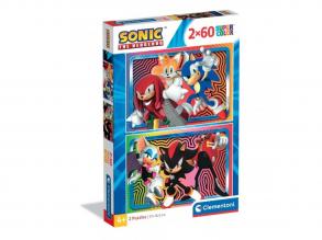 Sonic a sündisznó 2x60db-os supercolor puzzle - Clementoni