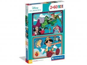 Disney klasszisok 2x60db-os Supercolor puzzle - Clementoni