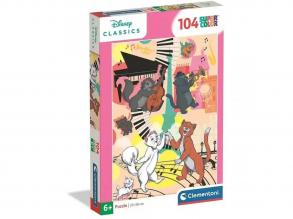 Disney Macskarisztokraták 104 db-os supercolor puzzle - Clementoni