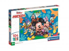 Mickey egér és barátai 104db-os supercolor puzzle - Clementoni