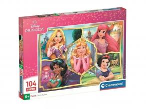 Disney Hercegnők Mosolygós arcok 104 db-os super puzzle - Clementoni