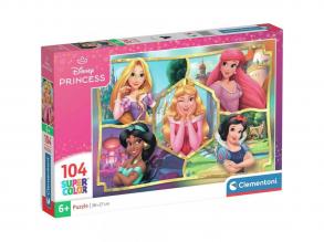 Disney Hercegnők 104db-os supercolor puzzle - Clementoni