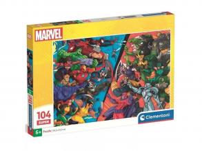 Marvel Hősök csatája 104 db-os super puzzle - Clementoni