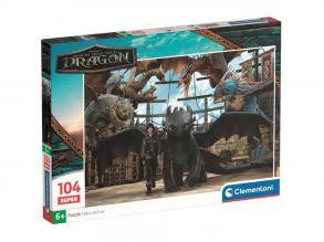 Így neveld a sárkányodat sárkányok szövetsége 104db-os Supercolor puzzle - Clementoni
