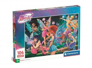 Winx Club tündérei 104 db-os Super Puzzle - Clementoni