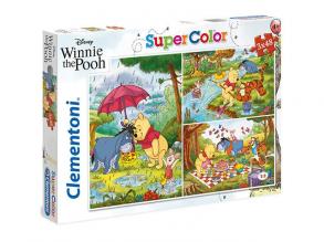 Micimackó és barátai Supercolor 3 az 1-ben puzzle 3x48db-os - Clementoni