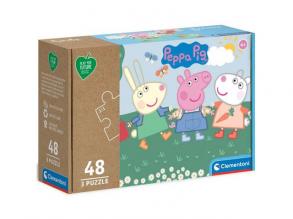 Peppa malac Play for Future puzzle 3x48db-os - Clementoni
