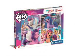 My Little Pony 3x48db-os puzzle szett - Clementoni