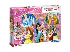 Disney hercegnők 40db-os padló puzzle - Clementoni