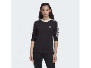 3 Str Ls Adidas női fekete/fehér színű hosszú ujjú póló