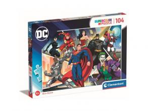 DC Comics: Az igazság ligája kollázs 104db-os puzzle - Clementoni
