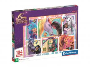 Unikornis Akadémia varázslatos portrék 104db-os puzzle - Clementoni