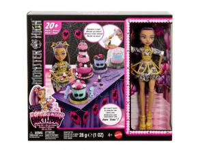 Monster High: Scary Sweet Birthday  Clawdeen Wolf baba tortadíszítő játékszett - Mattel