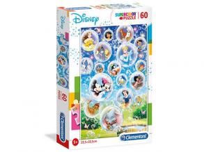 Disney mesehősök Supercolor puzzle 60db-os - Clementoni