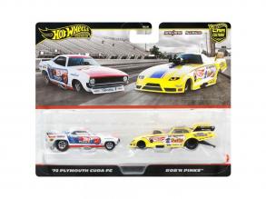 Hot Wheels: Deluxe 72 Plymouth Cuda FC és Robn Pinks 2db-os kisautó csomag 1/64  Mattel