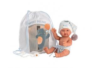 Llorens: Bebito újszülött 26cm-es baba zsákban