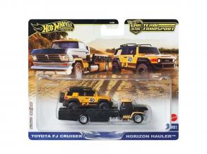 Hot Wheels: Horizon Hauler Prémium autószállító és Toyota FJ Cruiser kisautó 1/64 - Mattel