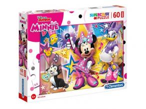 Minnie egér és boldog segítői Supercolor Maxi puzzle 60db-os - Clementoni