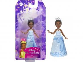 Disney Hercegnők: Mini Tiana hercegnő baba kék ruhában - Mattel