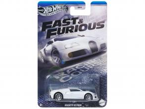 Hot Wheels: Halálos iramban Bugatti Veyron fehér kisautó 1/64 - Mattel