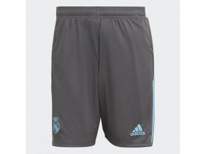 Real Adidas férfi GREFIV színű futball rövid nadrág