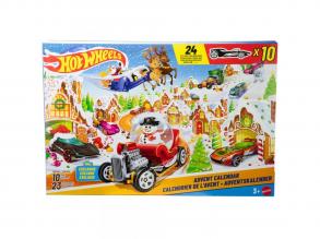 Hot Wheels adventi naptár 10db meglepetés autóval  Mattel