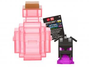 Minecraft Reveal minifigura rózsaszín tárolóban - Mattel