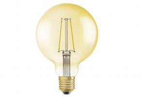 Osram Vintage átlátszó üveg búra/4,5W/420lm/2500K/E27/140mm LED gömb izzó