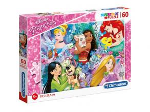 Disney Hercegnők és kedvenceik Supercolor puzzle 60db-os - Clementoni