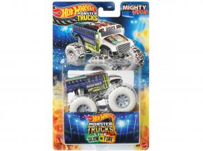 Hot Wheels Monster Trucks: Glow-n-Fire Live kisautó 1/64 - Mattel