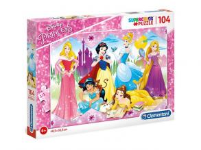 Disney Hercegnők Supercolor puzzle 104db-os - Clementoni