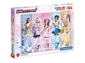Miracle Tunes Lányok Supercolor puzzle 104db-os - Clementoni