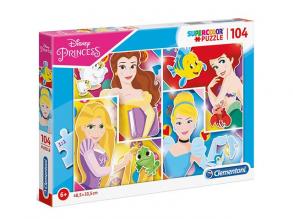 Disney Hercegnők Supercolor 104db-os puzzle - Clementoni