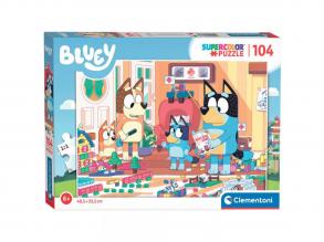 Bluey kutya és barátai 104db-os Supercolor puzzle - Clementoni