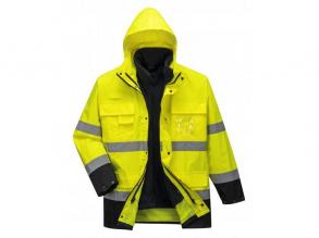 Hi-Vis Lite 3 az 1-ben jólláthatósági kabát sárga/tengerészkék M (M,L)