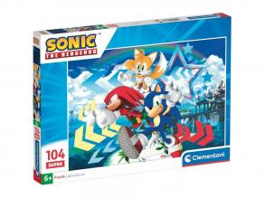 Sonic a sündisznó és barátai 104 db-os puzzle - Clementoni